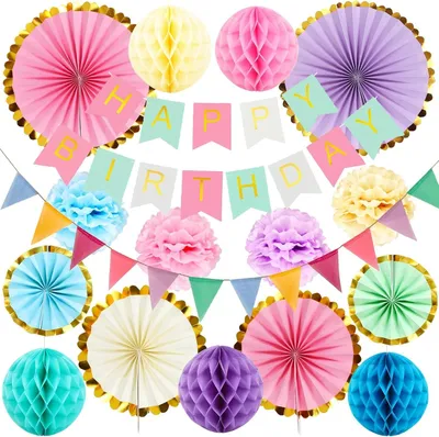 Image de Décorations d'anniversaire pastel