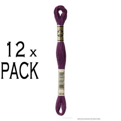 Produktbild von 12x DMC Stickgarn Mouline Special 117MC -3834, 6-fädig, 8m, VPE