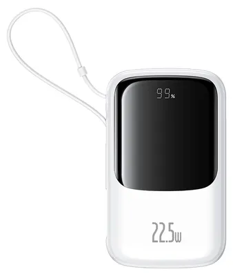 Produktbild von Baseus Qpow Pro+, 10000 mAh, Power Delivery, Quick Charge, 22,5 W, Weiß