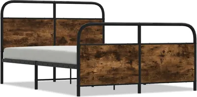Immagine prodotto di vidaXL Struttura letto senza materasso 120x190 cm rovere fumé materiale a base di legno