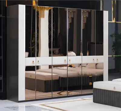 Produktbild von Schlafzimmer Schrank Holz Möbel Italienischer Stil Schränke Kleiderschrank Neu