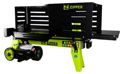 Produktbild von Zipper ZI-HS5TN, Elektrischer Holzspalter, 5 t, 52 cm, 25 cm, 3,5 l, Schwarz, Hellgrün