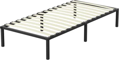 Produktbild von TEENO Lattenrost 90 x 190 cm, Lattenrost mit 6 Füßen für Erwachsene, 13 Latten, 26 cm Höhe, Bettgestell 90 x 190 cm mit Lattenrost
