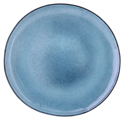 Produktbild von Bloomingville Sandrine, Essteller, Rund, Steingut, Blau, 28,5 cm