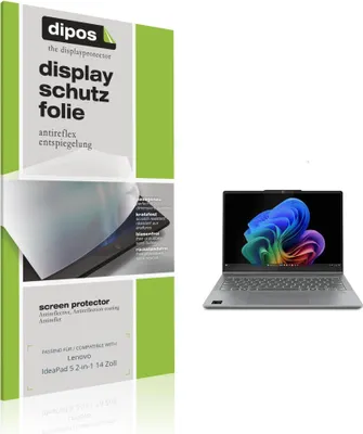 Produktbild von 2x Schutzfolie für Lenovo IdeaPad 5 2-in-1 14 Zoll matt Displayschutzfolie Folie Display Schutz dipos