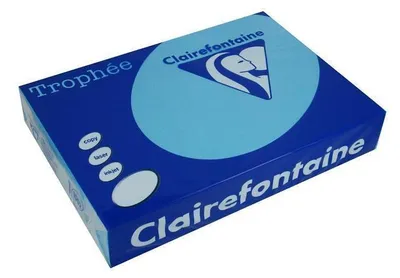 Produktbild von Clairefontaine Trophee 1263C Color Intensivblau 80g/m² DIN-A3 - 500 Blatt