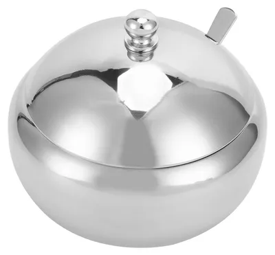 Produktbild von Zuckerdose aus Edelstahl 304 mit Deckel und Löffel