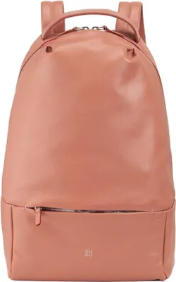 Produktbild von Rosa Damen Leder Rucksack mit vielen Fächern und Schlüsselhaken 25x13x37 cm