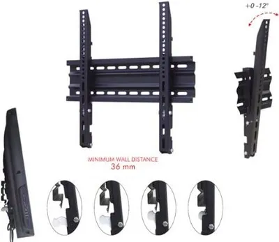 Zdjęcie produktu dla ITB AMOM06145, 127 cm (50"), 600 x 400 mm, 600 x 400 mm, 0 - 12°, Stal, Czarny