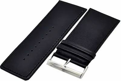 Produktbild von Uhrenarmband supersoft schwarz extra breit 30mm Kalbleder