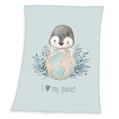 Zdjęcie produktu dla Baby Best Penguin puszysty kocyk z mikrofibry 75 x 100 cm