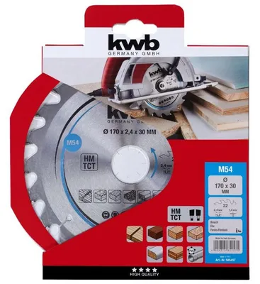 Productafbeelding van Cirkelzaagblad hm 170x30 54m KWB
