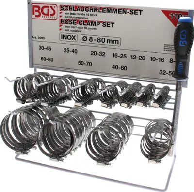Zdjęcie produktu dla BGS technic Hose Clamp Set, 3340 mm, 3,34 kg