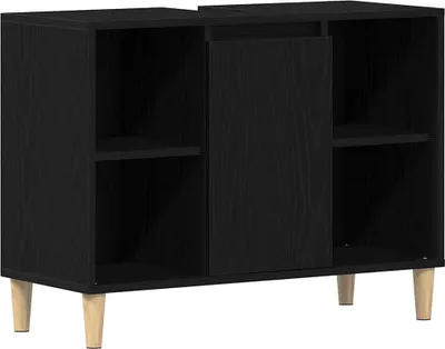 Obrázek produktu pro vidaXL Skříňka pod umyvadlo dub černý 80x33x60 cm materiál na bázi dřeva