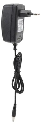 Zdjęcie produktu dla Zasilacz 24 V 2 A DC, wtyczka 5,5 x 2,5 mm, długość kabla 94 cm, zasilanie prądem przemiennym do głośników, wyświetlacz LED, UE