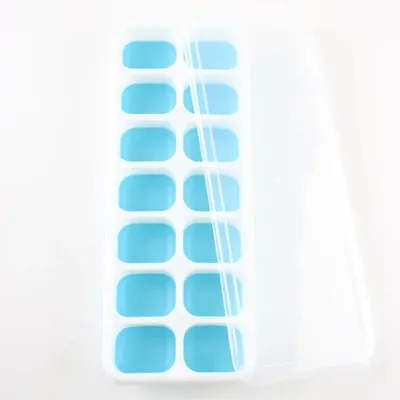 Produktbild von Eiswürfelform Rechteck Blau 2 Stück - Eiswürfel - Eiswürfelformen - Eisformen - Eiswürfelform mit Deckel - Eiswürfelmaschine - Eiswürfelbereiter