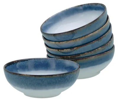 Produktbild von CreaTable, 21692, Cascade Blau, Smoothie Bowl 6-tlg, Steinzeug
