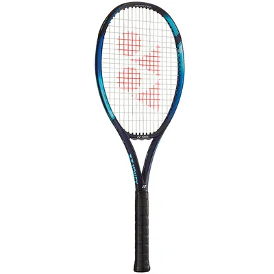 A tennis racket is shown against a white background.