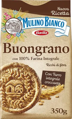 Produktbild von 6x Mulino Bianco kekse Buongrano 100% Vollkorn 350g biscuits cookies kuchen