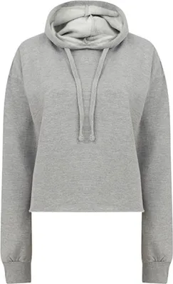 Produktbild von SF Women SK516 | Damen Sweat WomenŽs Cropped Slounge Hoody - Farbe: Heather Grey - Größe: S