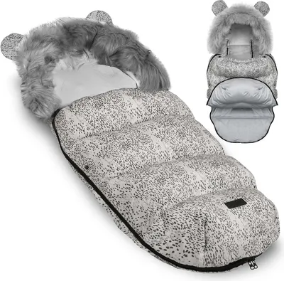 Produktbild von Winterfußsack Kinderfußsack Fußsack Schlafsack Elmi Schlitten weiß