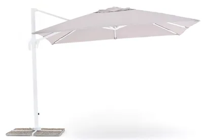 Immagine prodotto di Ombrellone da Giardino Decentrato 3x3m in Alluminio e Poliestere Senso Grigio