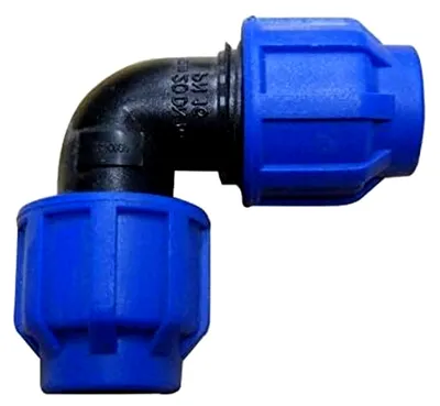 Produktbild von Winkel Klemmfitting Rohrverbinder 16mm für PE-Rohr aus Kunststoff