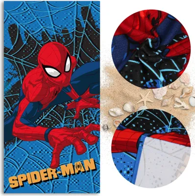 Produktbild von MARVEL Spider-Man SCHNELLTROCKNENDES Strand und Badetuch für Kinder 70x140 cm