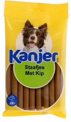 Productafbeelding van Kanjer Snack staafjes kip 200 g | stevige hondensnack voor kauwplezier