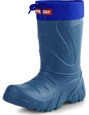 Image de Bottes en caoutchouc d'hiver Eva Thermo ultra-légères pour enfants (filles et garçons), doublées, modèle LA-835 (bleu foncé/bleu, 24/25 EU)