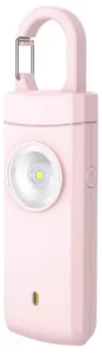 Productafbeelding van Zelfverdedigingsalarm – Compact alarm – 130 dB – Krachtig persoonlijk alarm – 130 dB geluidsignaal – Zelfverdedigingssleutelhanger – Noodsignaal voor senioren – Draagbaar veiligheidsalarm – Roze – CHPN
