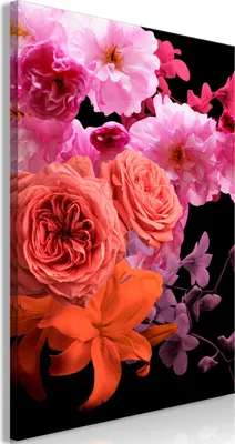 Produktbild von Vliesstoff Leinwandbild - Spring Breeze (1 Part) Vertical 60x90 cm Blumen b-C-0357-b-a
