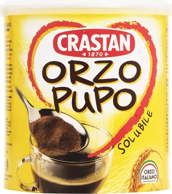 Produktbild von 6x Crastan Orzo Pupo italien Instant lösliche Gerste Getreidekaffee Kaffee 100gr
