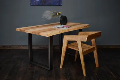 Produktbild von tømmermann Baumkantentisch Esszimmertisch Massivholz Esstisch Holz Massiv Schreibtisch 150x74 Küchentisch Holztisch Esche Esszimmer Tisch Dining Table