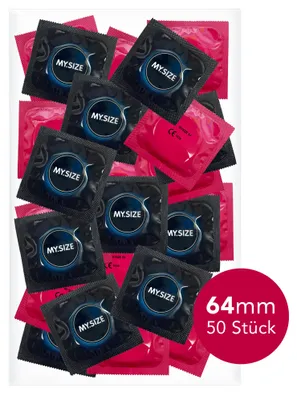 Obrázok produktu pre Kondómy MY.SIZE 64 mm, 50 ks v balení, kondómy, kondómy pre mužov, kondómy, kondómy Mysize s extra veľkou veľkosťou