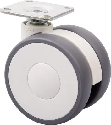 Produktbild von Linea 65mm 70kg Hellgraue Möbelrolle