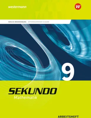 Produktbild von Sekundo 9. Arbeitsheft mit Lösungen. Ausgabe 2017. Berlin und Brandenburg