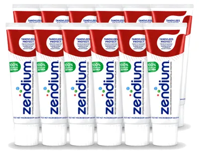 Imagen del producto de 12 tubos de pasta dental Zendium para la protección de las encías, 75 ml cada uno. Paquete económico con 12 unidades