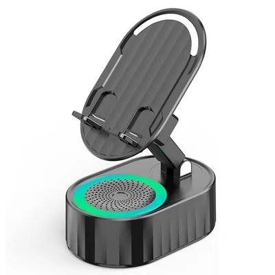 Immagine prodotto di Supporto portatile per cellulare con stazione di ricarica da 1800 mAh, supporto per cellulare con altoparlante integrato - MOBIBASE