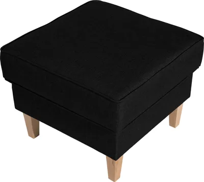 Produktbild von Max Winzer Hocker Lorris - Flachgewebe schwarz - Maße: 53 x 53 x 45 cm