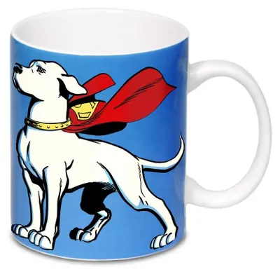 Productafbeelding van Koffiemok met cryptografische afbeelding van de superhond, in cadeauverpakking (300 ml)