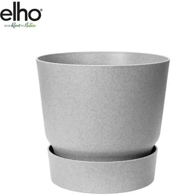 Immagine prodotto di Vaso da giardino circolare in metallo, 39 x 37 cm, grigio