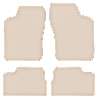 Produktbild von DURBAN Beige Velours-Fußmatten-Set für Opel Ascona C Liftback, Limousine (1981-1988)