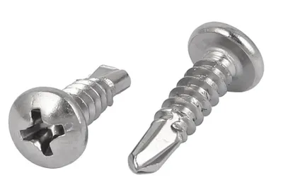 Produktbild von M4.2 x 16mm #8 Gewinde 410 Edelstahl Linsenkopf Selbstbohrende Schrauben 50 Stk.