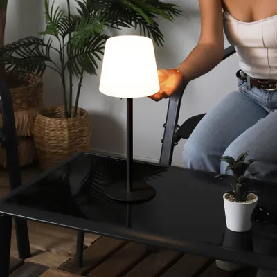 Image de Lampe - HOME DECO FACTORY - Rechargeable USB - Intérieur/Extérieur - Noir