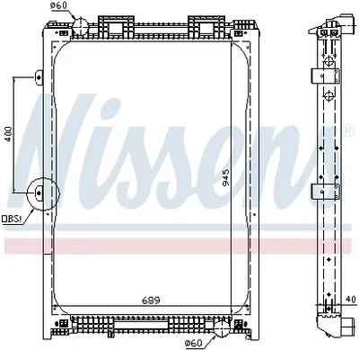 Produktbild von NISSENS 62870A Kühler Wasserkühler Motorkühler für MAN F 2000 E 2000