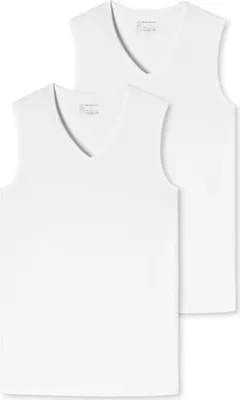 Produktbild von Schiesser Herren Unterhemd, 95/5 Organic Baumwolle, Weiß, XXL