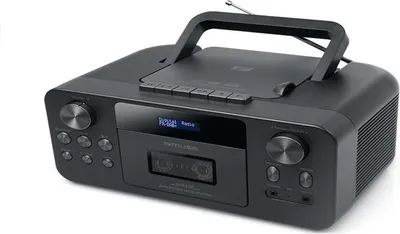 Produktbild von Muse | Tragbarer CD-Radio-Kassettenspieler mit Bluetooth | M-182 DB | AUX-Eingang | Schwarz