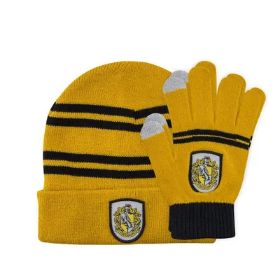Obrázek produktu pro Harry Potter Dětská čepice a rukavice Hufflepuff