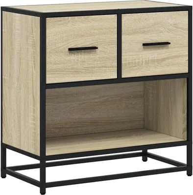 Produktbild von Nachttisch Sonoma-Eiche 60x31x60 cm Holzwerkstoff und Metall